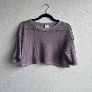 Champion Lilac Mesh Crop Top